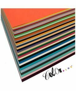Kit Papel Color Plus 180g 30,5X30,5cm (30 Cores / 1 Folha de Cada Cor)