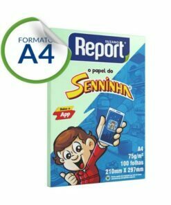 Papel Senninha Verde 75g c/ 100 Fls A4