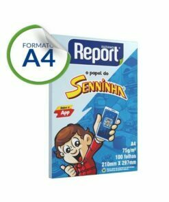 Papel Senninha Azul 75g c/ 100 Fls A4