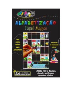 Papel Mágico Alfabetização 1 Folha A4 + Bastão