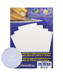 Papel Madeira Branco 180g A4 c/ 50 Fls