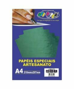 Papel Lamicote Verde 250g c/ 10 Fls A4 Offpaper