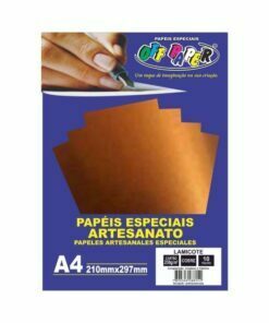 Papel Lamicote Cobre 250g c/ 10 Fls A4 Offpaper