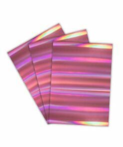 Papel Laminado Holográfico Colors Rosa Claro 230g A4 c/ 3 Fls