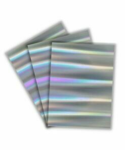Papel Laminado Holográfico Colors Prata 230g A4 c/ 3 Fls