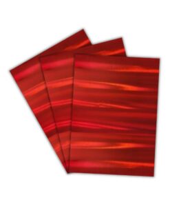 Papel Laminado Holográfico Colors Vermelho 230g A4 c/ 3 Fls