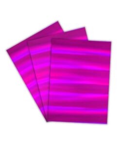 Papel Laminado Holográfico Colors Pink 230g A4 c/ 3 Fls