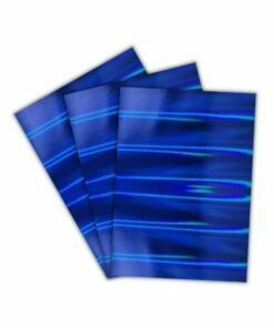 Papel Laminado Holográfico Colors Azul Escuro 230g A4 c/ 3 Fls