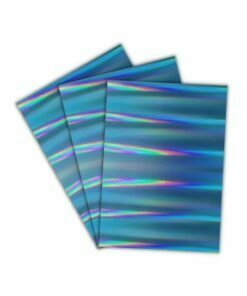 Papel Laminado Holográfico Colors Azul Claro 230g A4 c/ 3 Fls