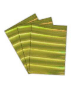 Papel Laminado Holográfico Colors Dourado 230g A4 c/ 3 Fls