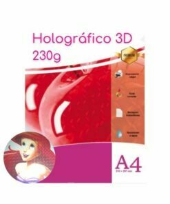 Papel Fotográfico Glossy Holográfico 3D 230g A4 c/ 20 Fls