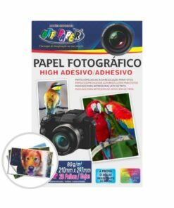 Papel Fotográfico High Glossy Adesivo 80g A4 c/ 20 Fls