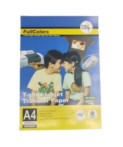 Papel Transfer Dark A4 Cores Escuras (Inkjet) Htw-300 c/  20 Fls