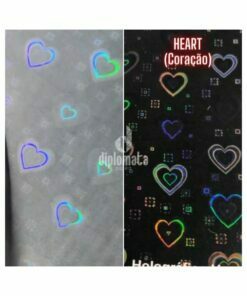 BOPP Holográfico Heart (Coração) 28 Micras