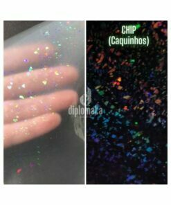 BOPP Holográfico Chip (Caquinhos) 28 Micras